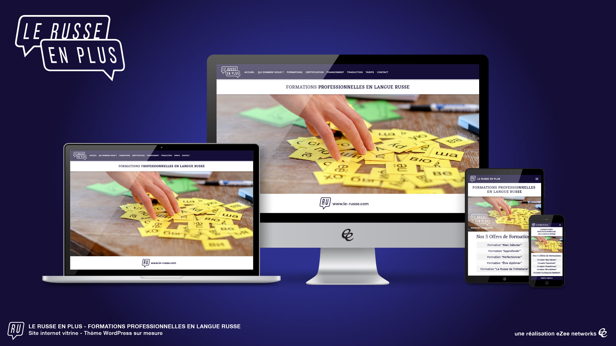Le Russe en Plus - Organisme de formation professionnelle - Site internet