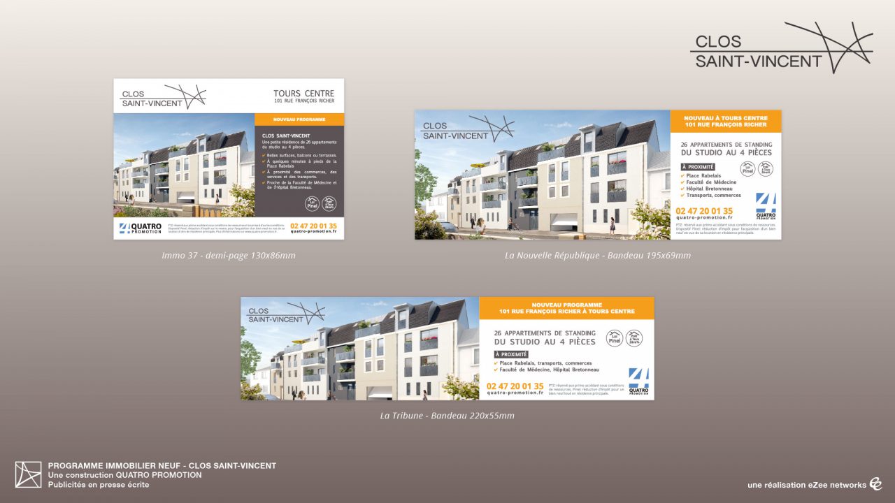 Clos Saint-Vincent - Publicités presse