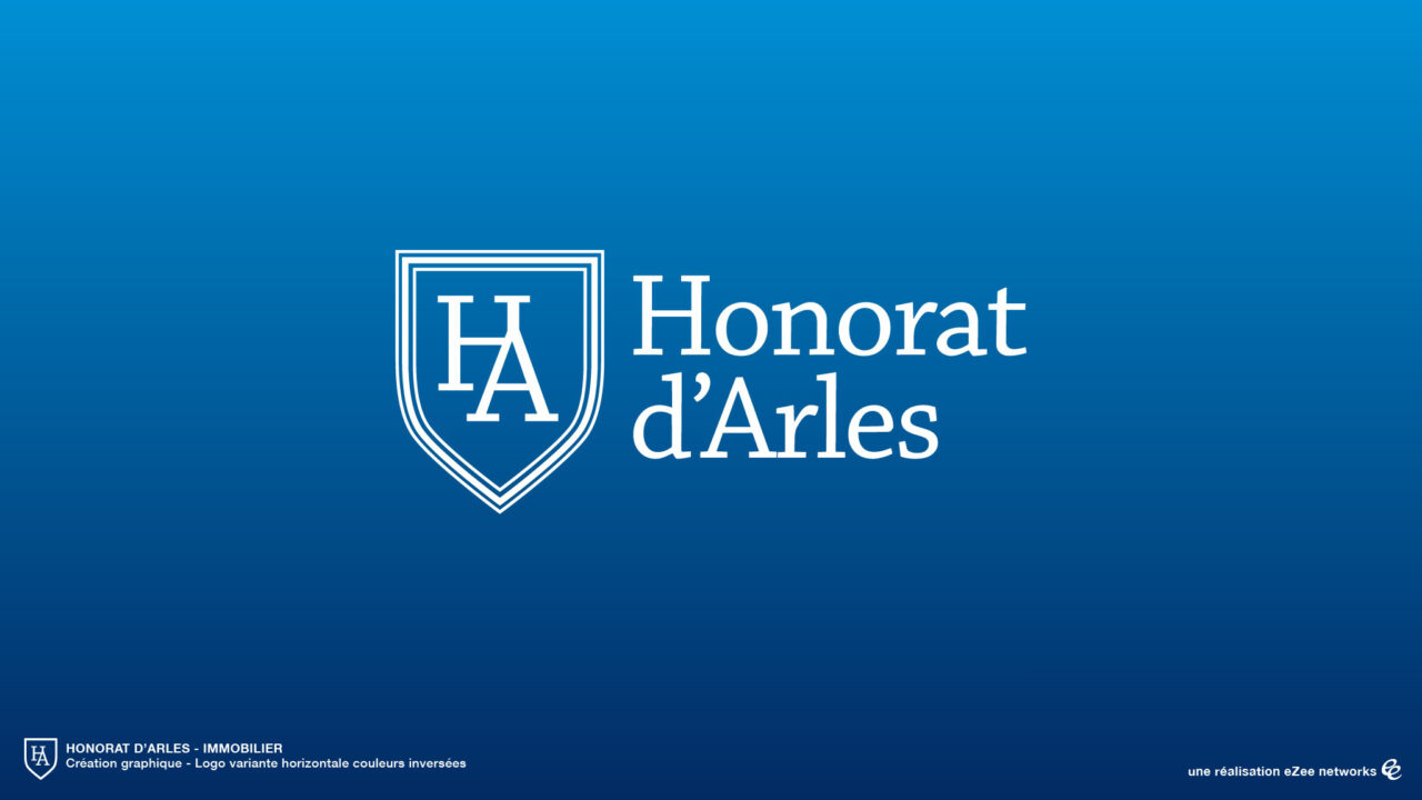 Honorat d'Arles - Logo variante horizontale inversée