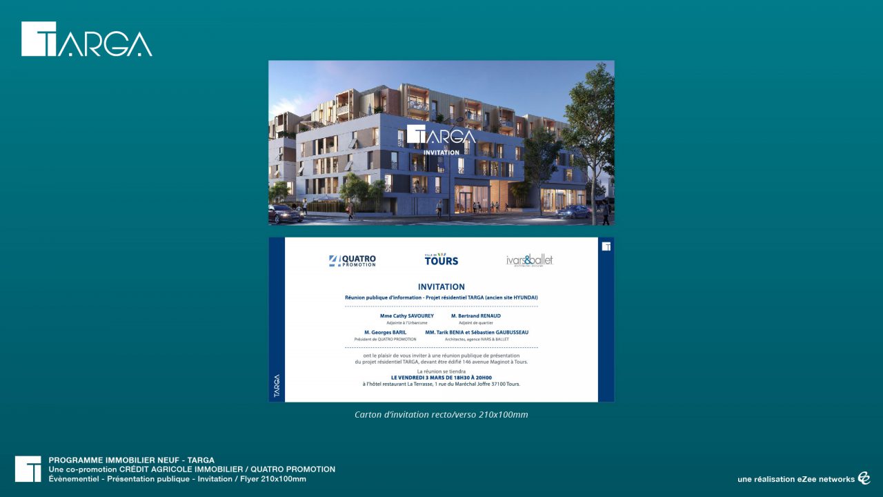 TARGA - Évènementiel - Invitation, flyer