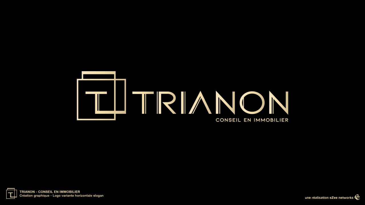 Trianon - Logo variante horizontale slogan