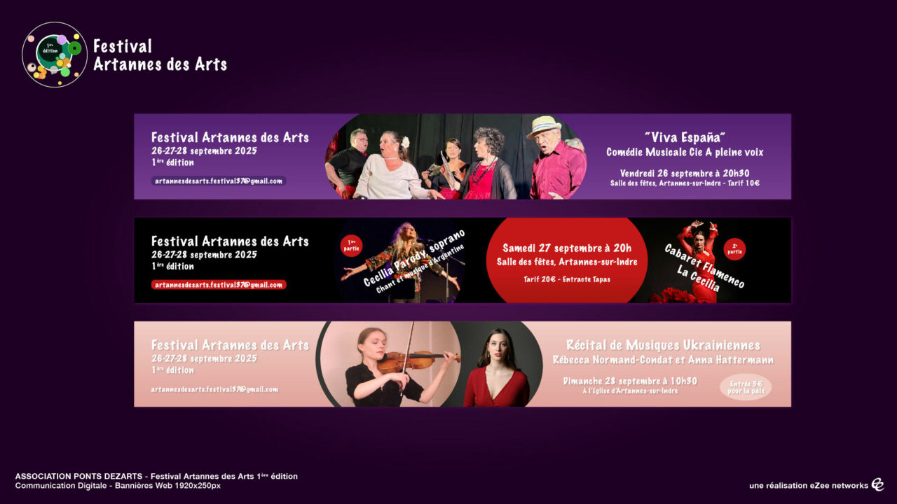 Festival Artannes des Arts - Bannières Web